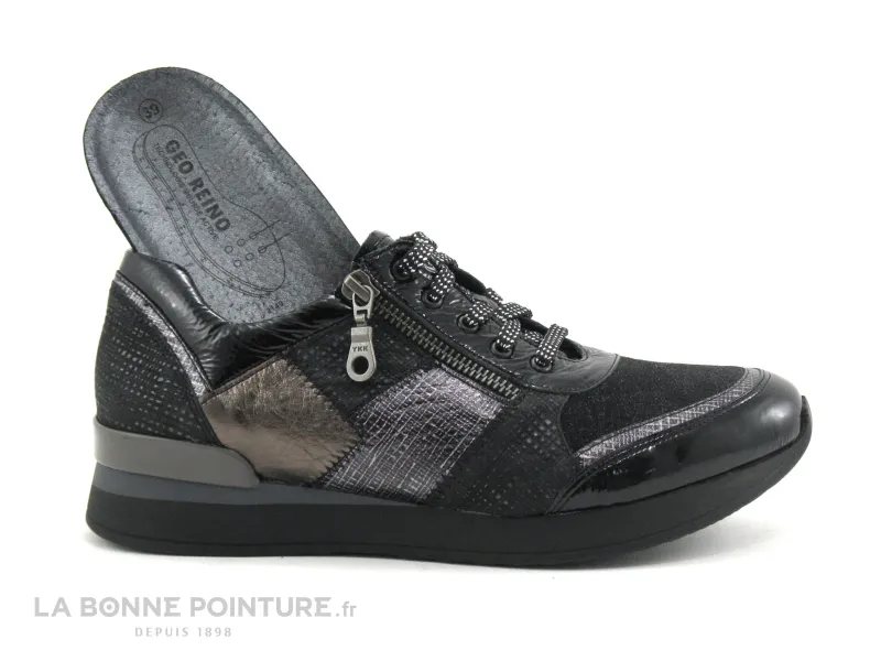 Achat chaussures Geo Reino Femme Chaussure basse / Derby, vente Geo Reino SPACO Stereo Noir - Derby Femme