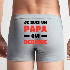 Boxer Homme Papa qui déchire