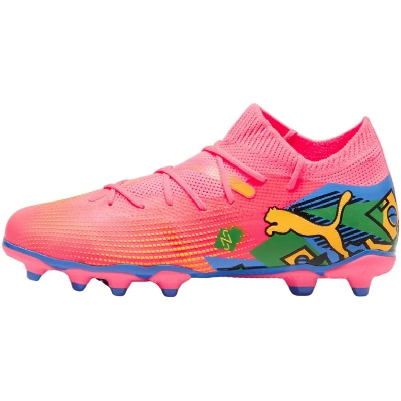 Chaussures de football Puma Future 7 Match Njr FG/AG Jr 107841 01 rose