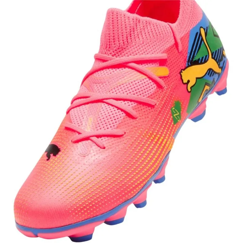 Chaussures de football Puma Future 7 Match Njr FG/AG Jr 107841 01 rose