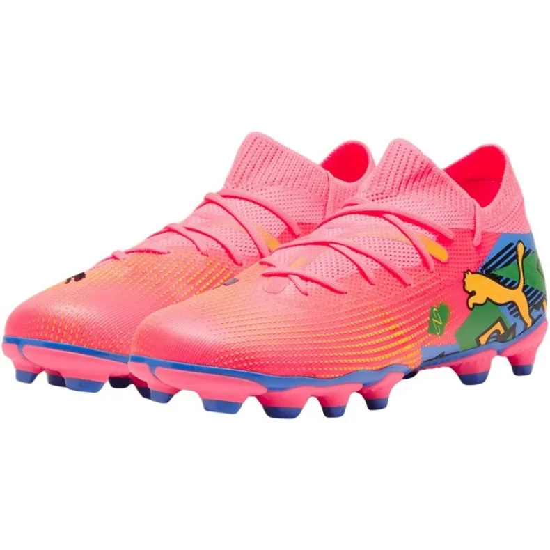 Chaussures de football Puma Future 7 Match Njr FG/AG Jr 107841 01 rose