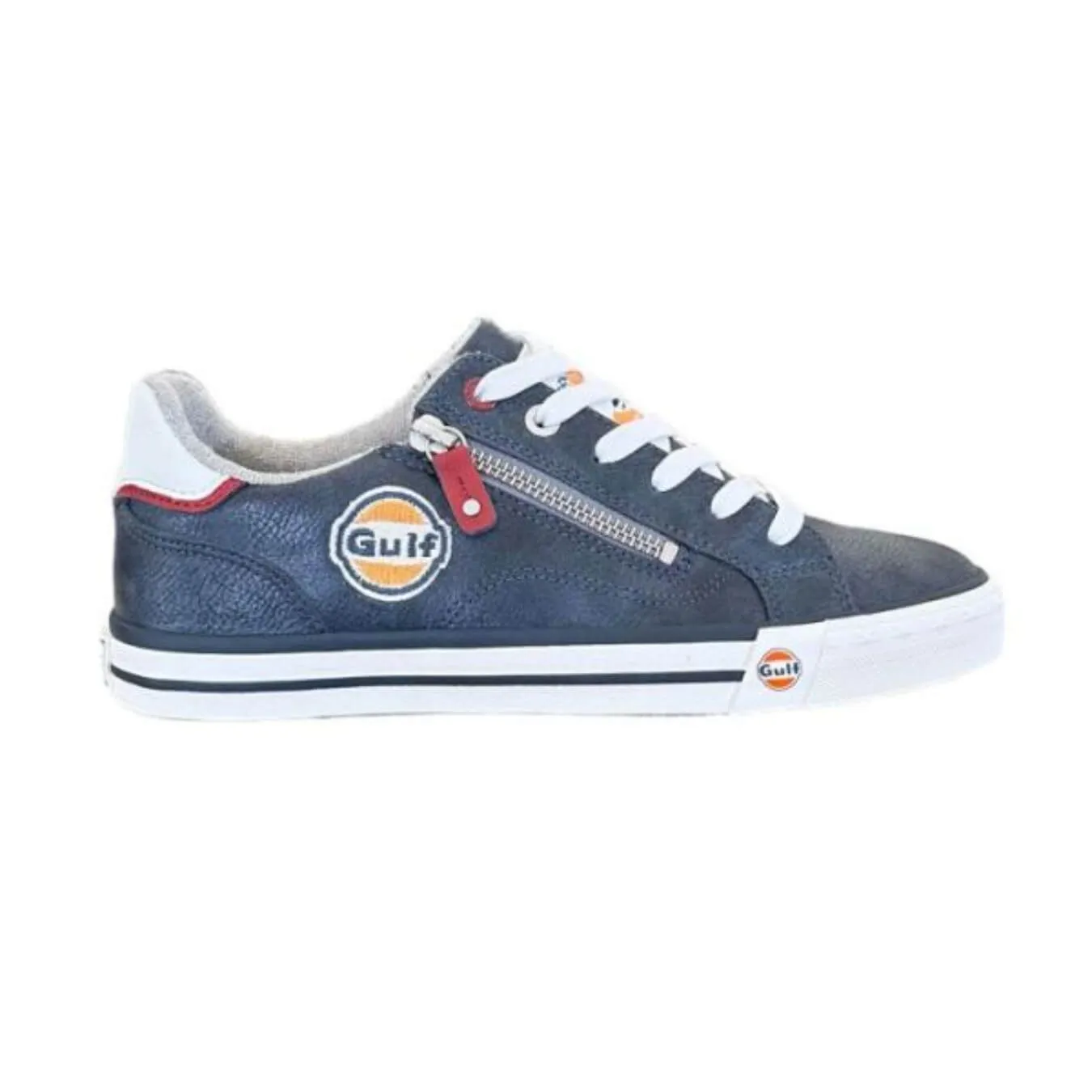 Chaussures GULF Zip Indigo Bleues pour femme