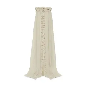 Ciel de lit Voile Moustiquaire 155cm Ruffle Nougat Beige Jollein beige - Jollein