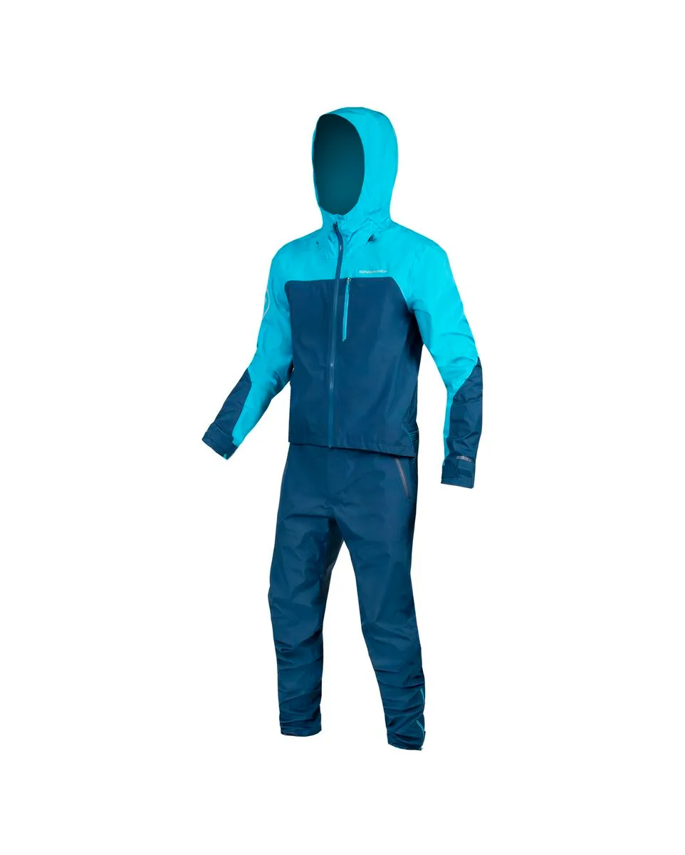 Combinaison VTT imperméable Homme SINGLETRACK Bleu