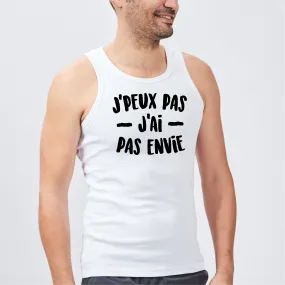 Débardeur Homme J'peux pas j'ai pas envie