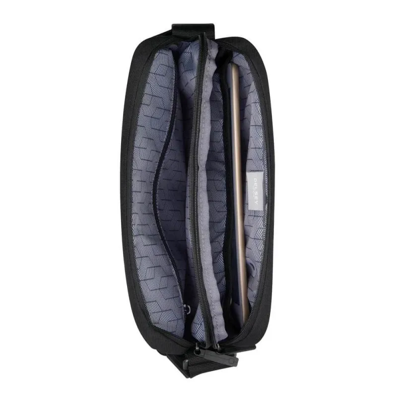 Mini sac tablette DELSEY "Picpus" noir | Planetebag.com