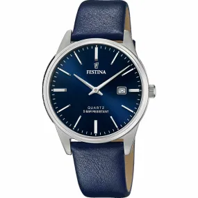 Montre homme Festina F20512-3 - Bracelet Cuir Bleu Festina - Montre Homme sur MenCorner