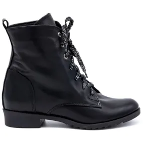 Olivier Boots cuir femme 2190 noir le noir