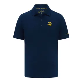 Polo AYRTON SENNA Fanwear bleu pour homme