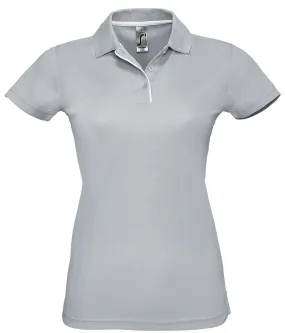 Polo sport performer - Femme - 01179 - gris pur 