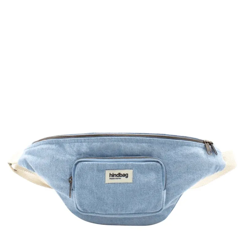 Sac banane XL Hindbag Sofia Denim Bleu