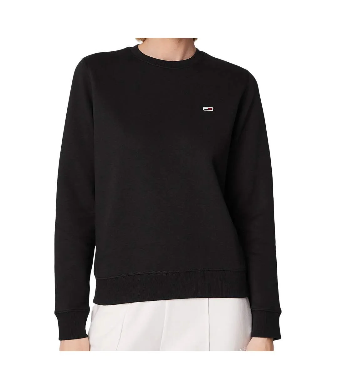 Sweat Noir Femme Tommy Hilfiger  Regular Fleece