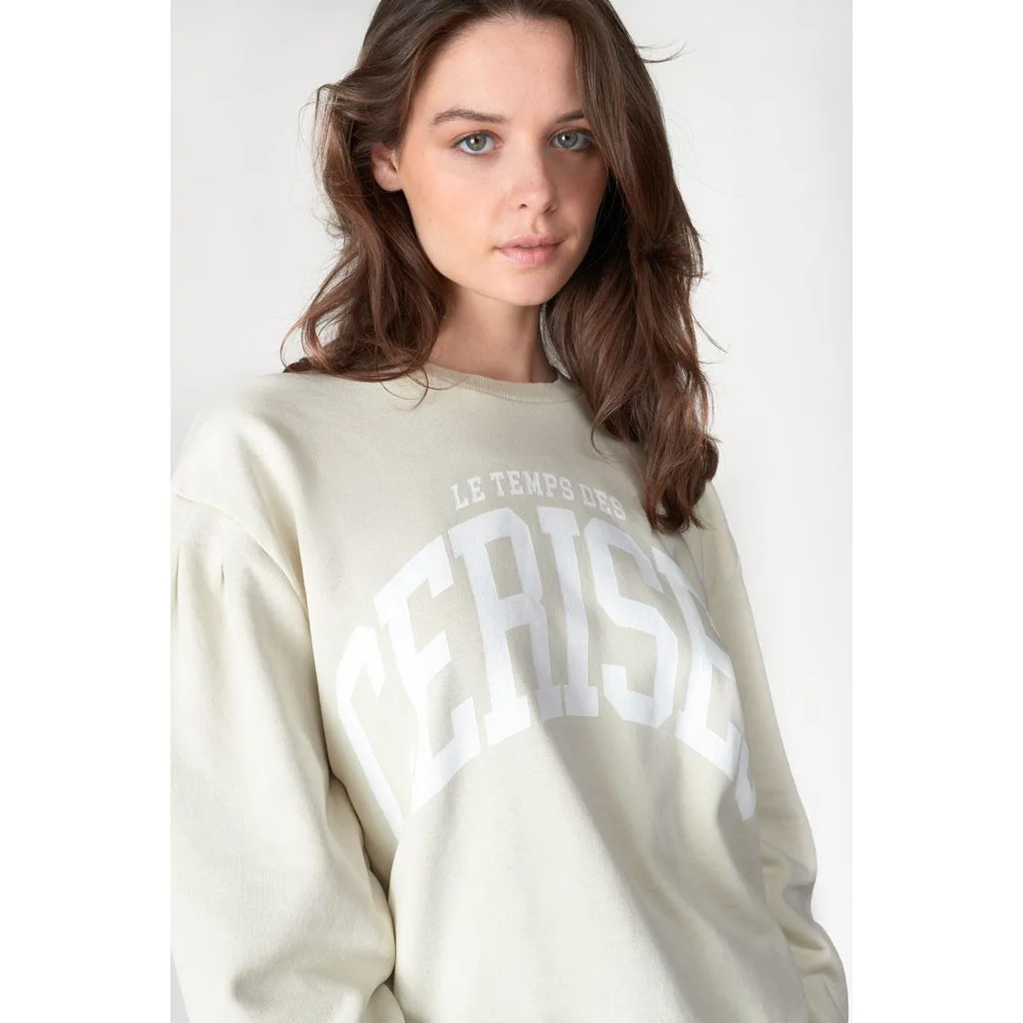 Sweat-Shirt GYPSOPH beige en coton | 3 Suisses