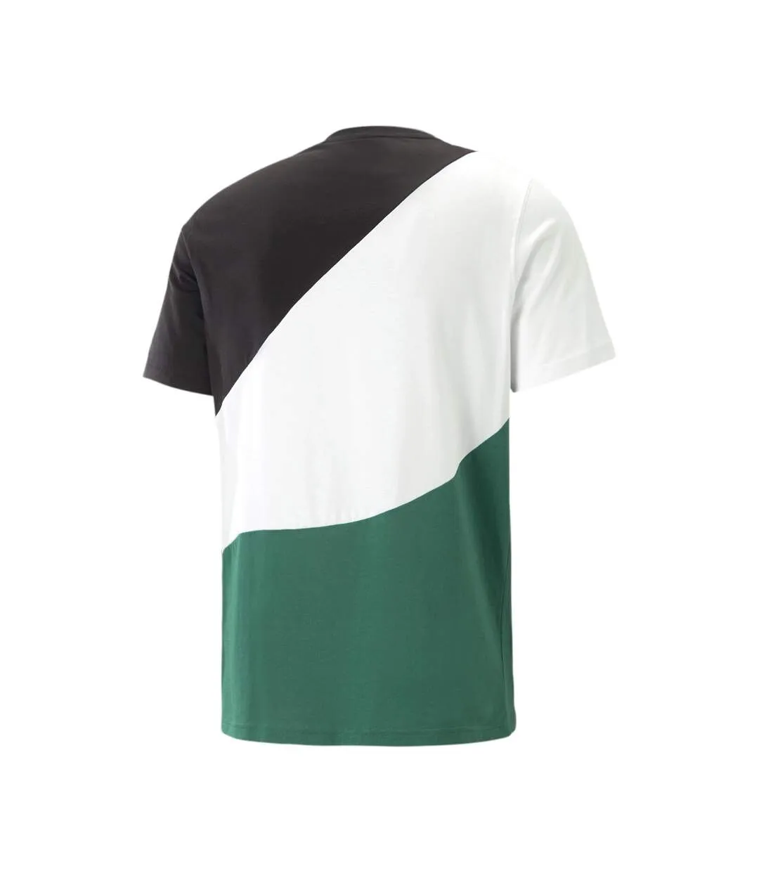 T-shirt Blanc/Noir/Vert Homme Puma Power Cat