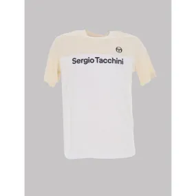 T-shirt grade blanc/beige homme - Sergio Tacchini | wimod