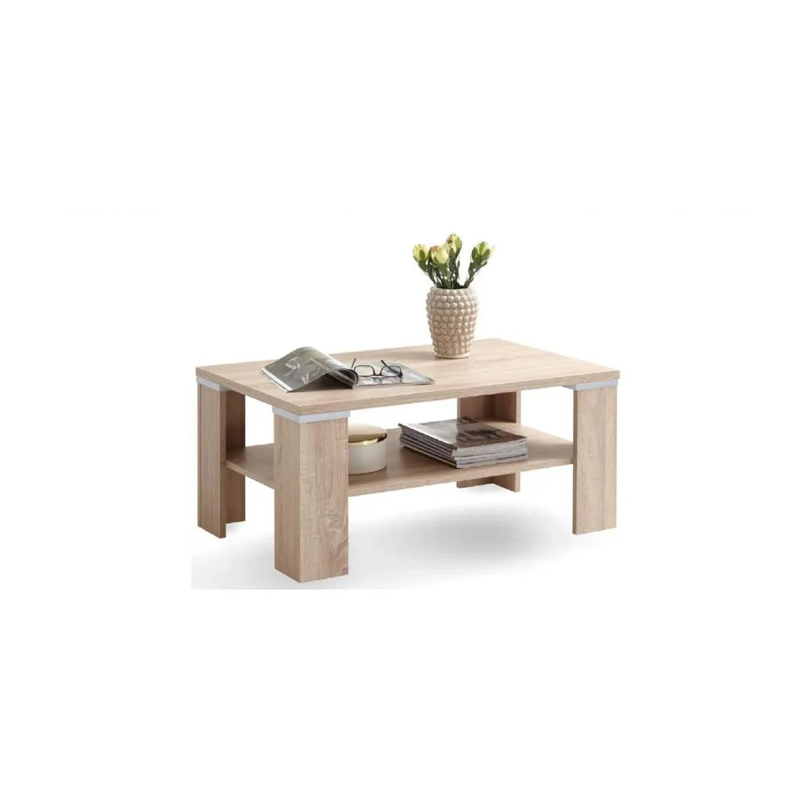 Table basse beige PRITOMNO | Table basse 3 SUISSES