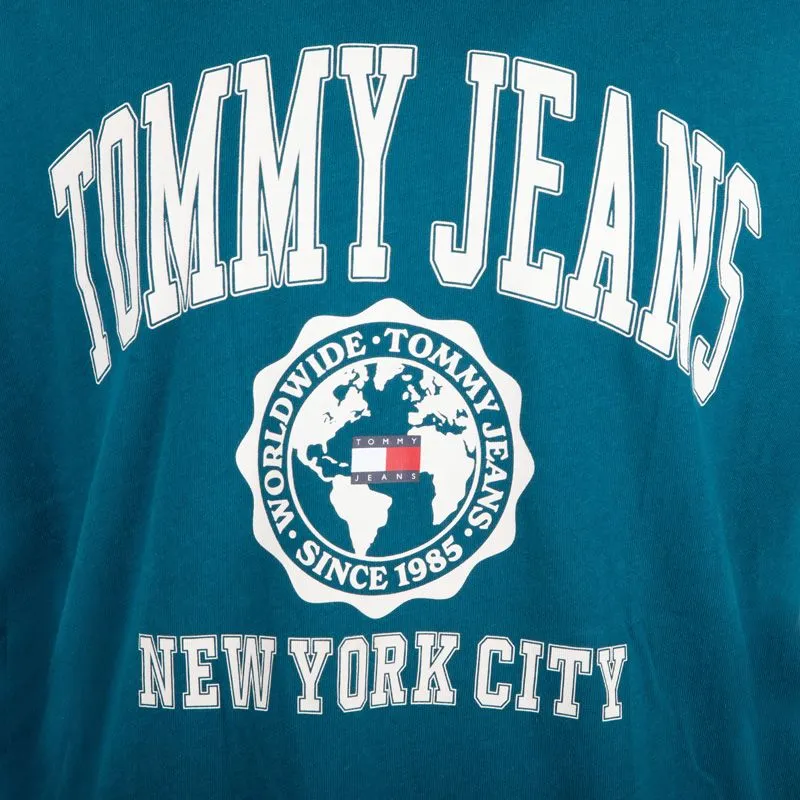 Tee shirt bleu NYC brodé Homme TOMMY HILFIGER à prix dégriffé ! | 