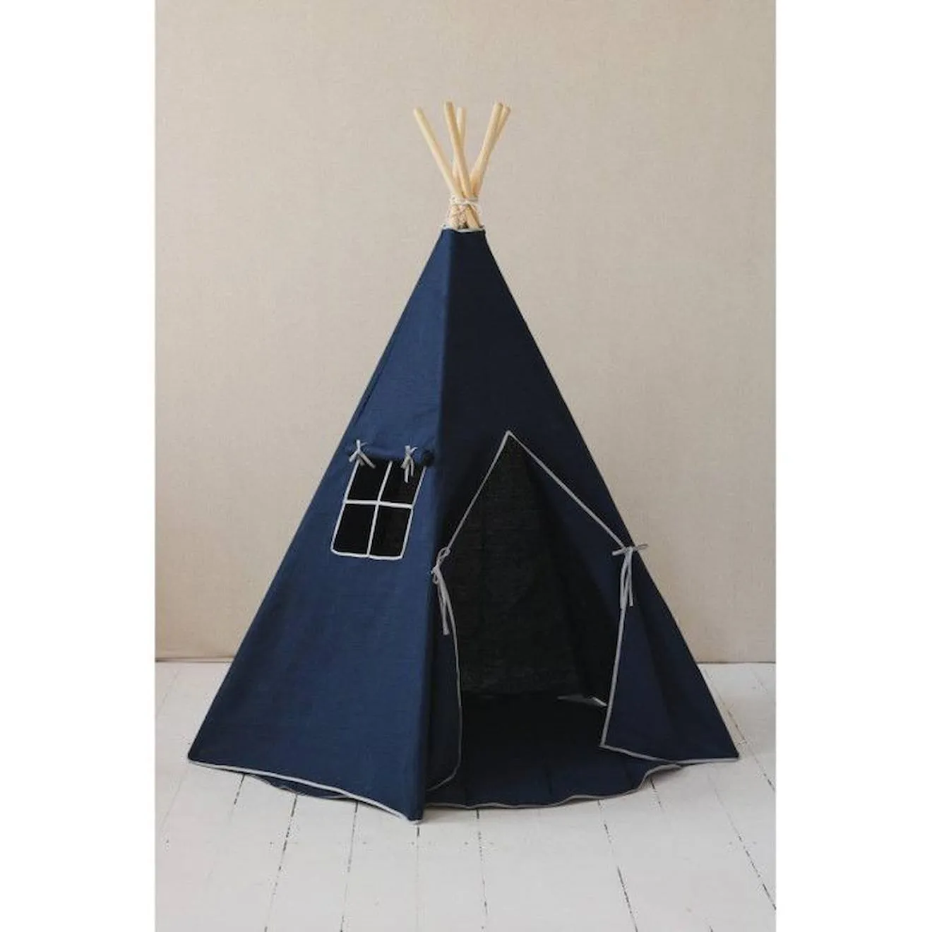 Tipi en lin enfant Moi Mili "Bleu Marine" - bleu marine - TU bleu - 