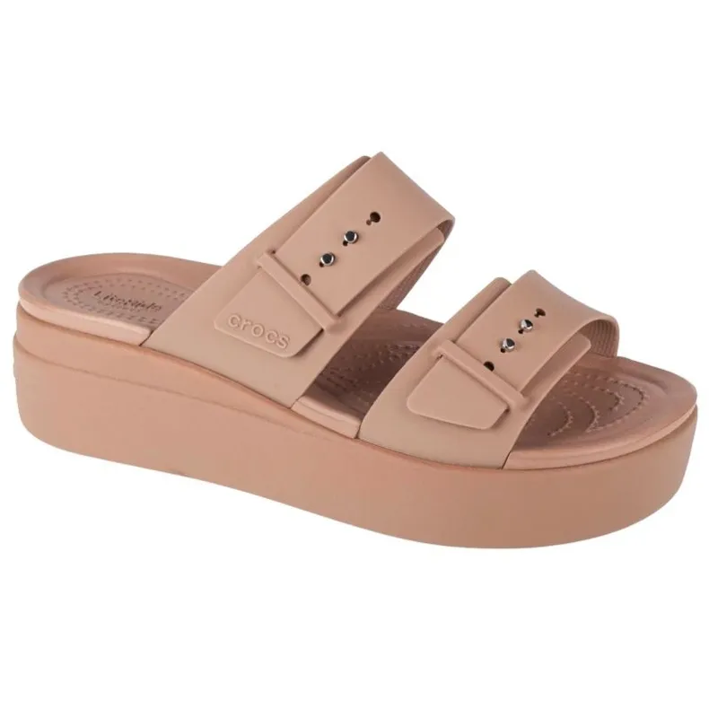 Tongs Crocs Brooklyn Low Wedge Sandal 207431-2Q9 beige